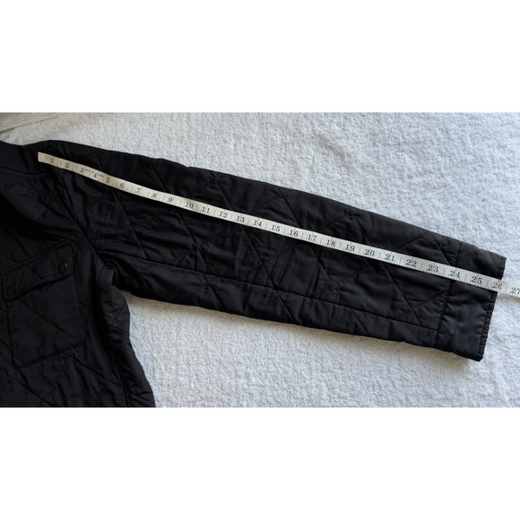 J. Crew Mercantile Black Quilted packable Jacket Barn Chore mock Men's Size M - Picture 10 of 10